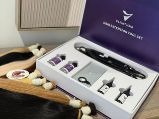 V-LIGHT KIT HAIR EXTENSIONS TOLLS