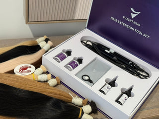 V-LIGHT KIT HAIR EXTENSIONS TOLLS