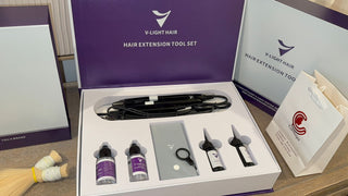 V-LIGHT KIT HAIR EXTENSIONS TOLLS